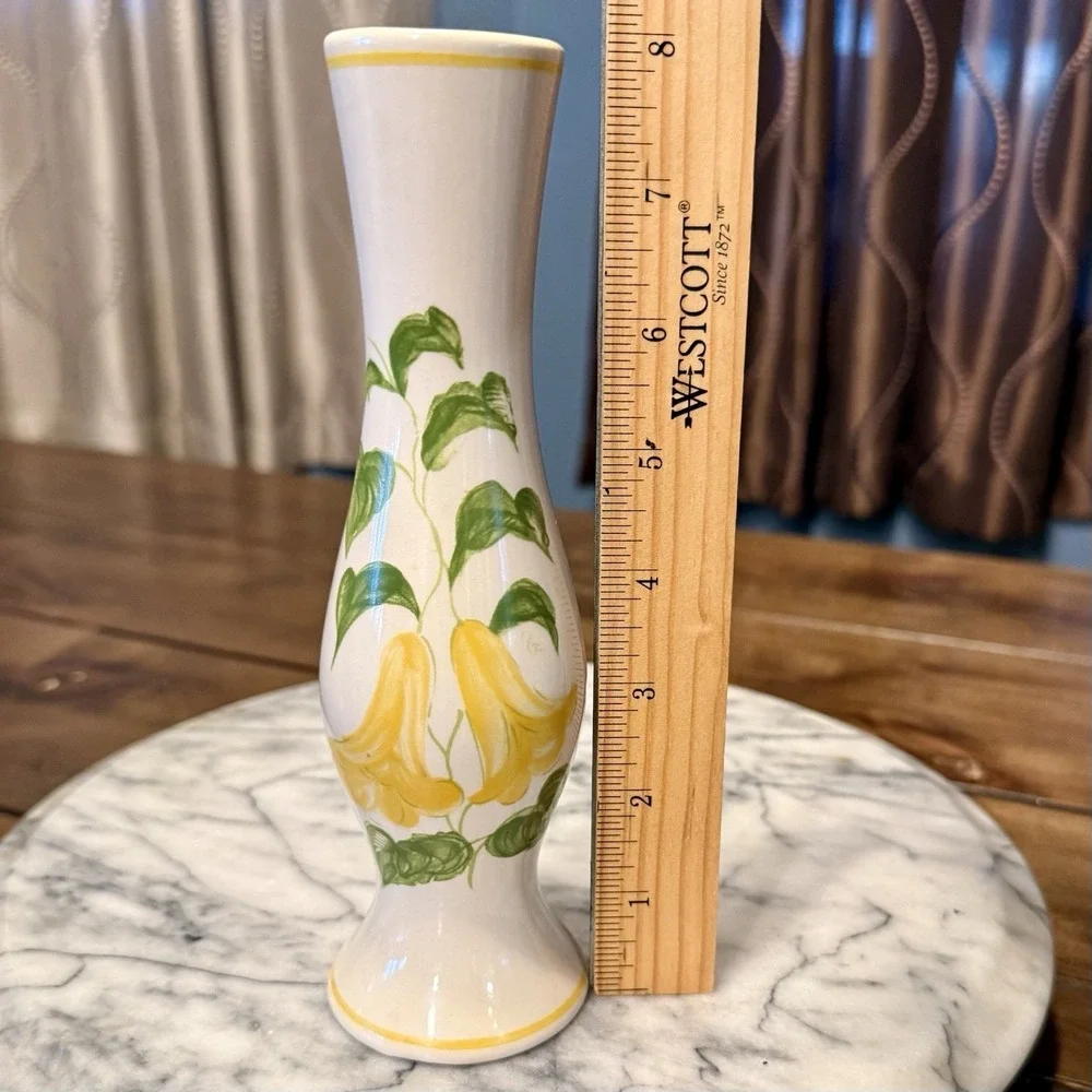 3pc VTG 70s 80s‎ Boho Hippie Spring Ceramic Flower Vase Pot Country Granny Core